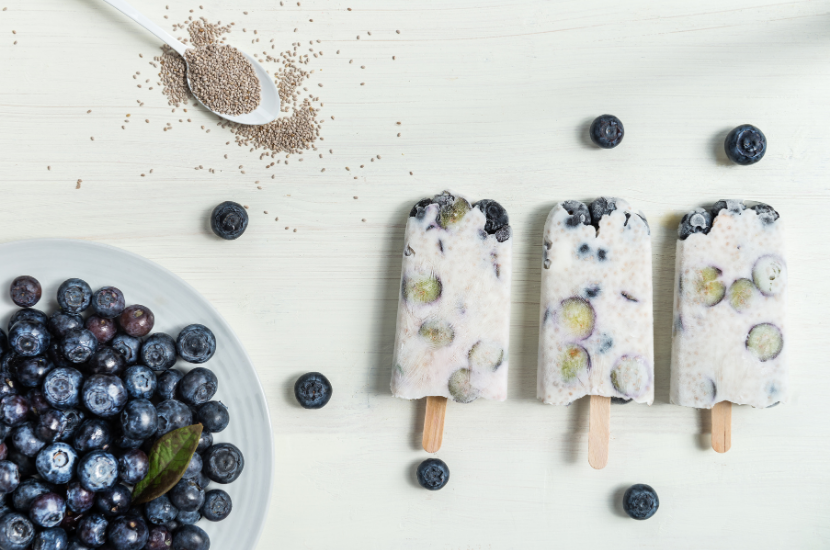 chia seed popsicle