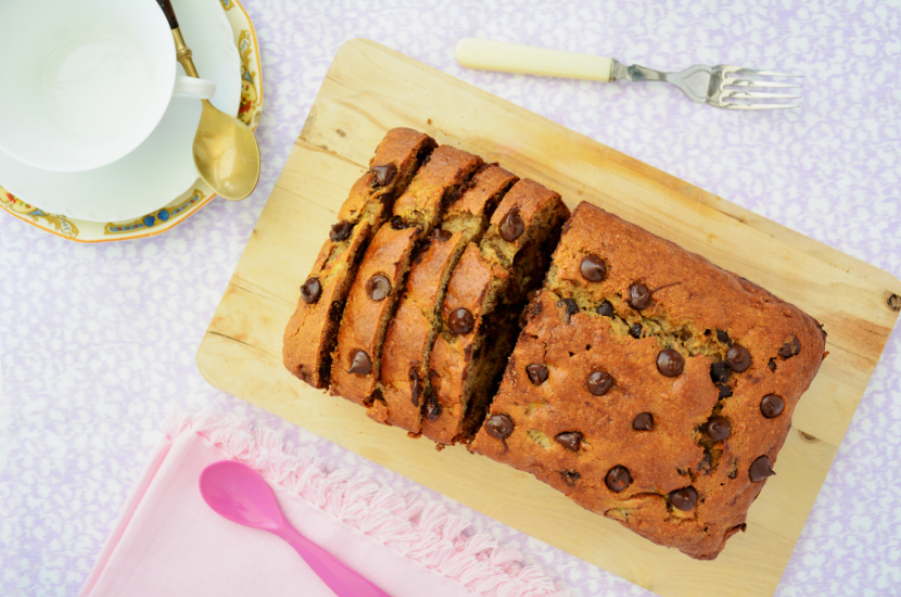 Chocolate Chip and Brazil Nut Banana Bread