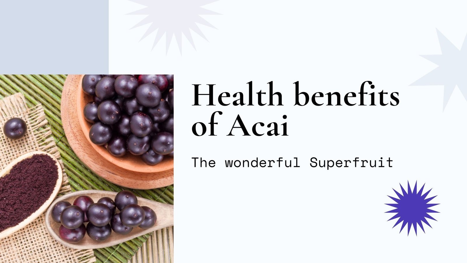 health benefits acai