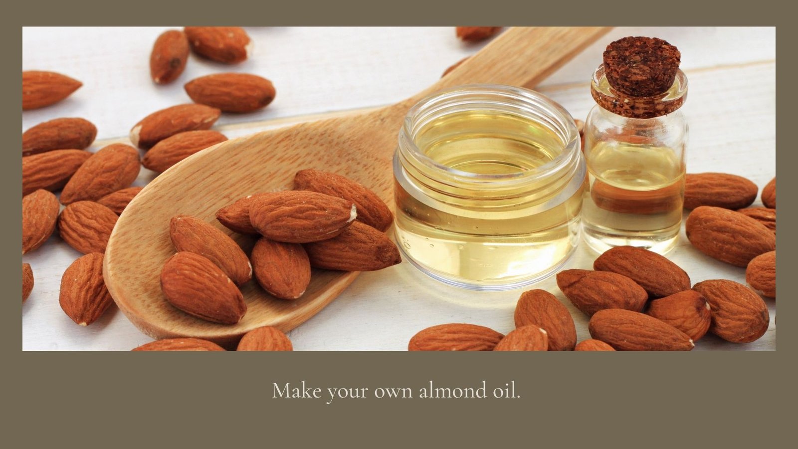 make your own almond oil