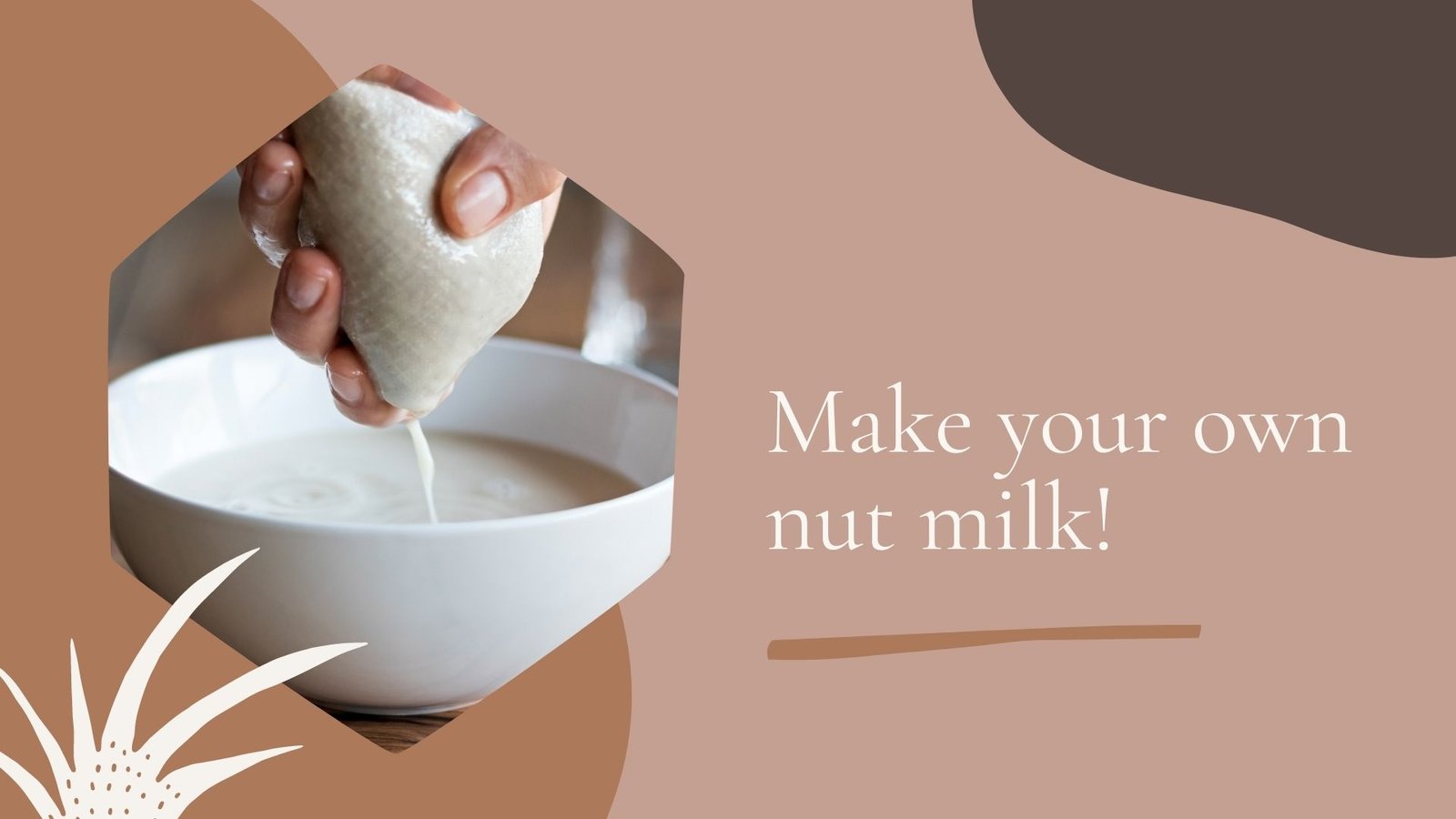 make your own nut milk recipe