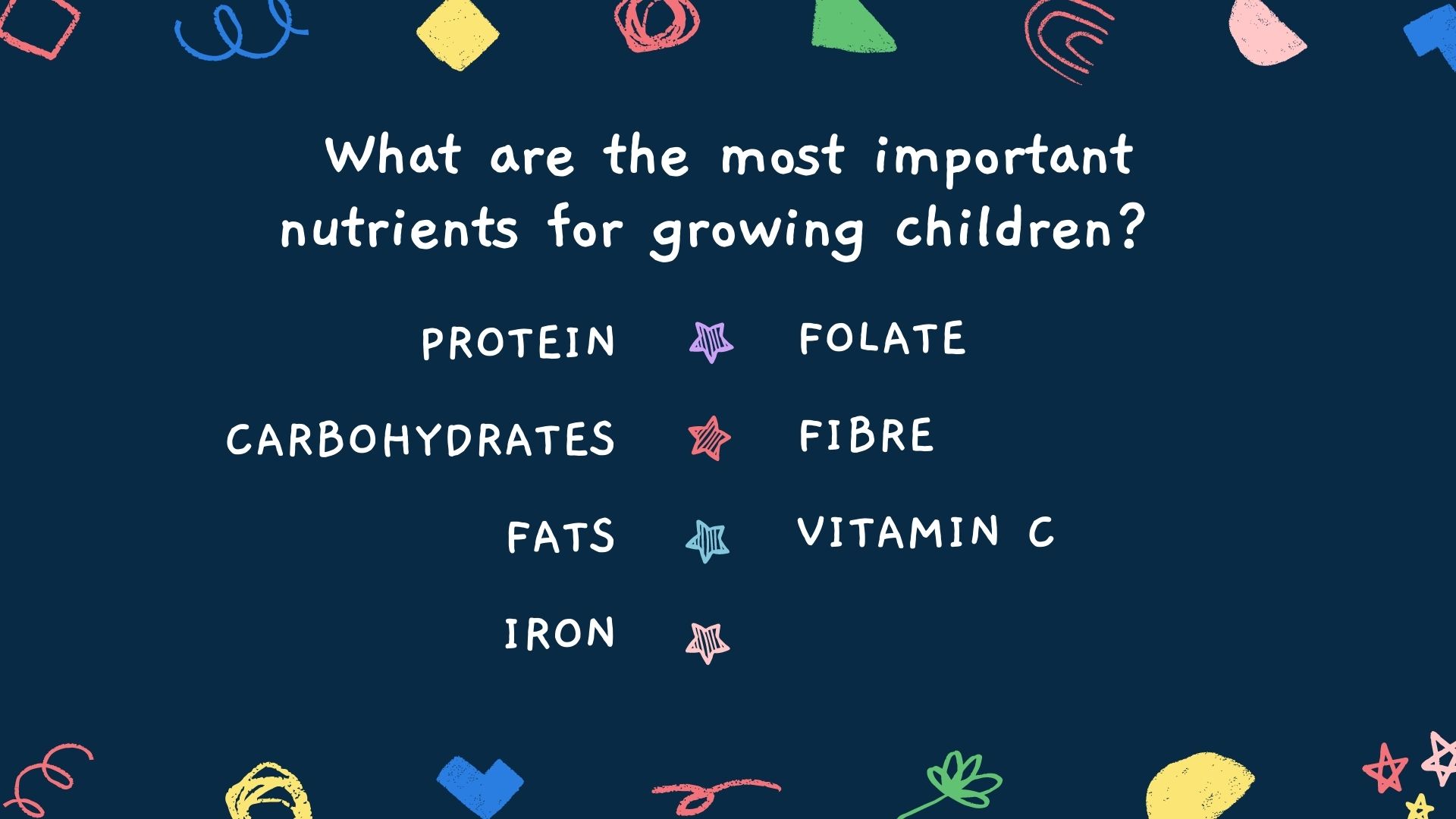 nutrients that kids need 