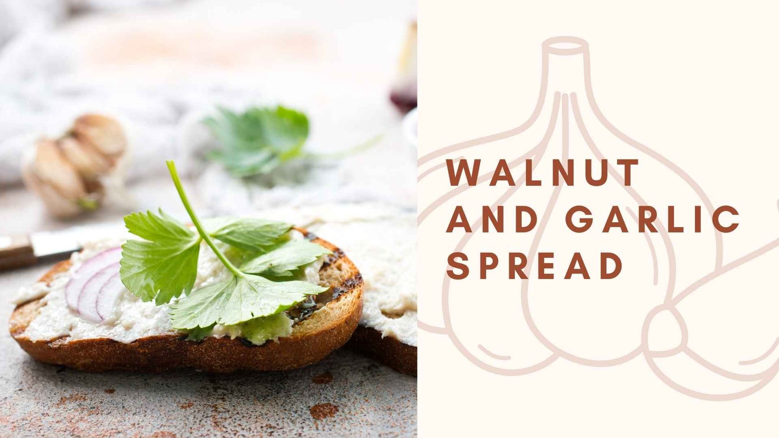 walnut and garlic spread