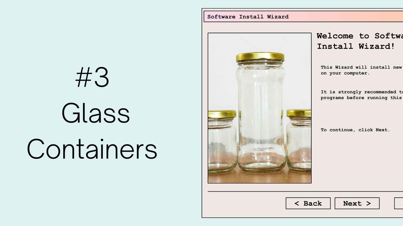 glass containers