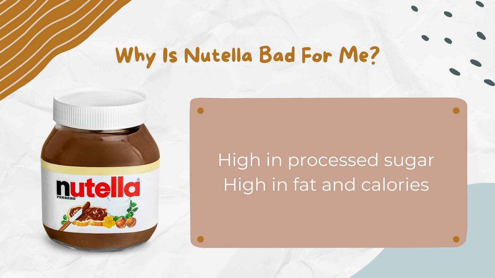 why is nutella bad for you