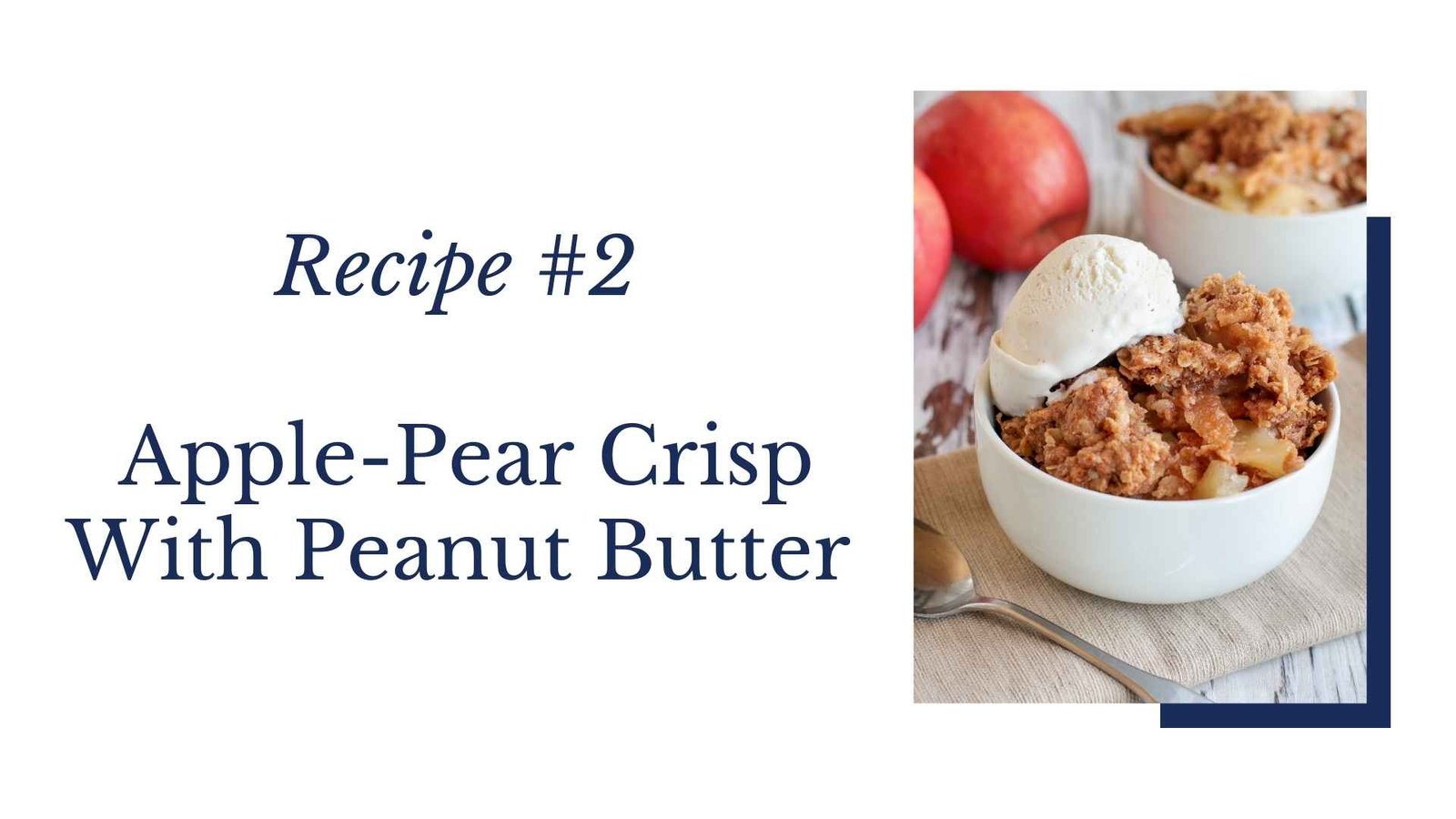 apple pear crisp peanut butter