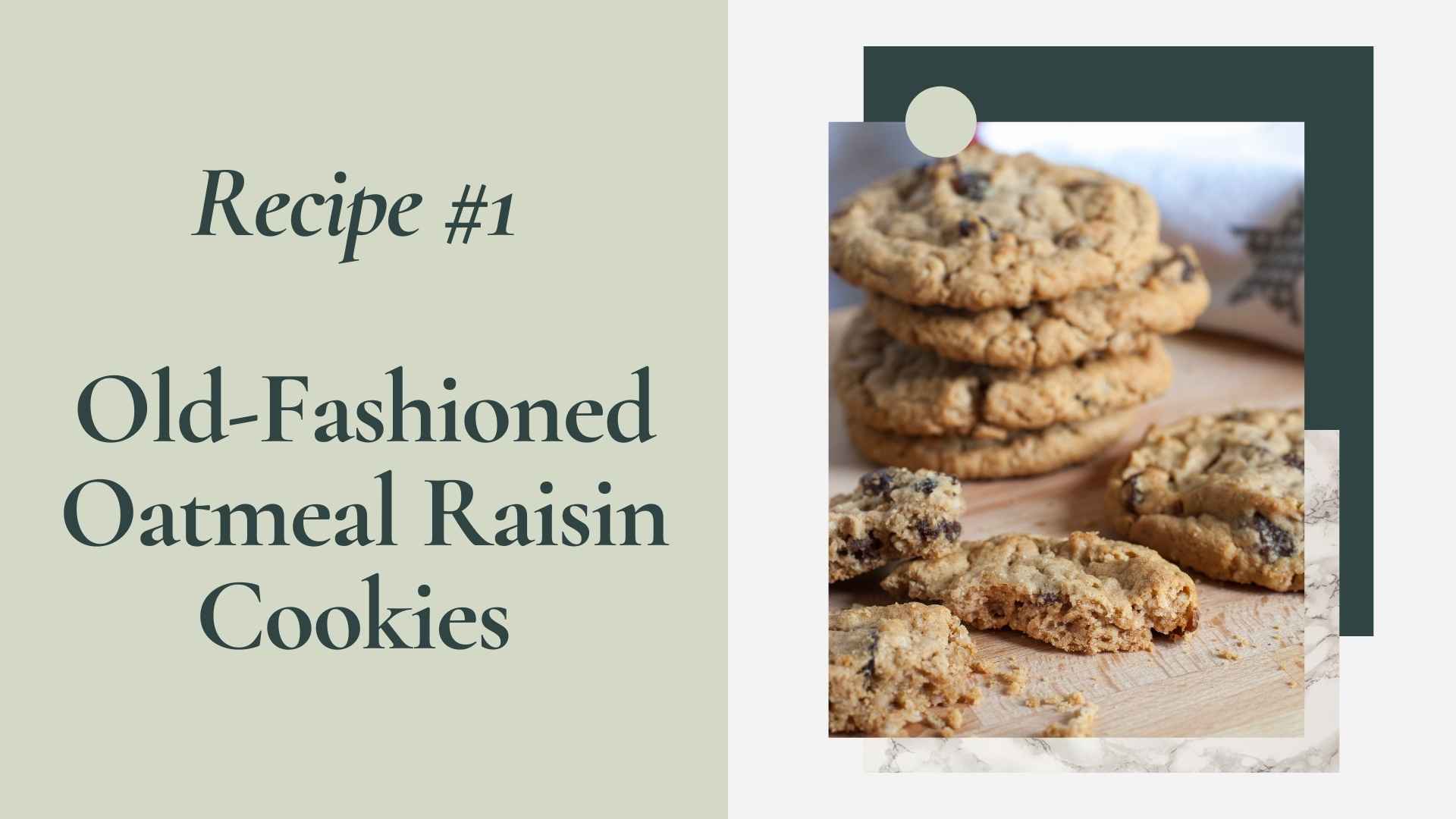 old-fashioned oatmeal raisin cookies