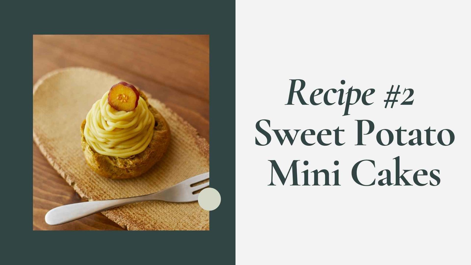 sweet potato mini cakes recipe
