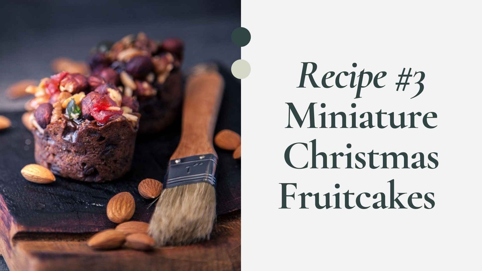 miniature christmas fruitcakes recipe