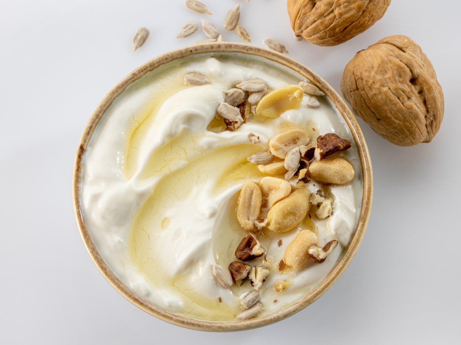 nuts in yogurt